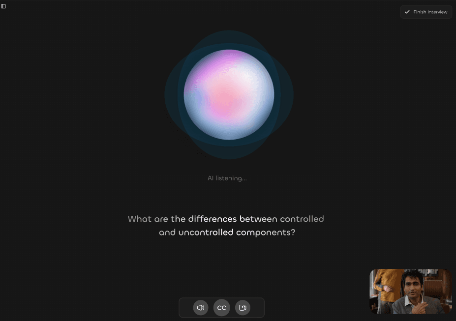 AI Interview Interface